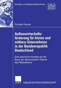 bokomslag Außenwirtschaftsförderung für kleine und mittlere Unternehmen in der Bundesrepublik Deutschland