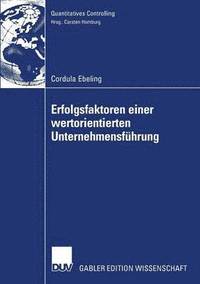 bokomslag Erfolgsfaktoren Einer Wertorientierten Unternehmensfhrung