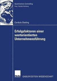 bokomslag Erfolgsfaktoren einer wertorientierten Unternehmensführung