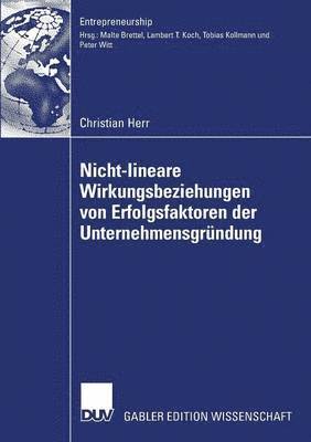 bokomslag Nicht-Lineare Wirkungsbeziehungen Von Erfolgsfaktoren Der Unternehmensgründung