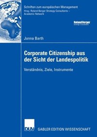 bokomslag Corporate Citizenship Aus Der Sicht Der Landespolitik