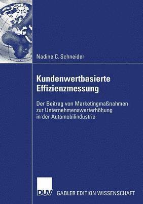 bokomslag Kundenwertbasierte Effizienzmessung