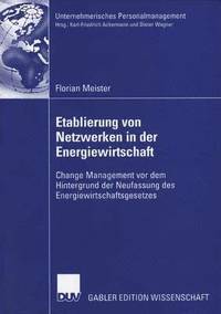 bokomslag Etablierung Von Netzwerken in Der Energiewirtschaft: Change Management VOR Dem Hintergrund Der Neufassung Des Energiewirtschaftsgesetzes