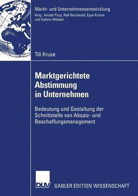 bokomslag Marktgerichtete Abstimmung in Unternehmen