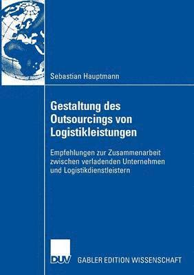 bokomslag Gestaltung Des Outsourcings Von Logistikleistungen