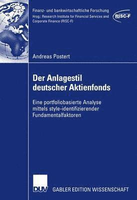 bokomslag Der Anlagestil deutscher Aktienfonds