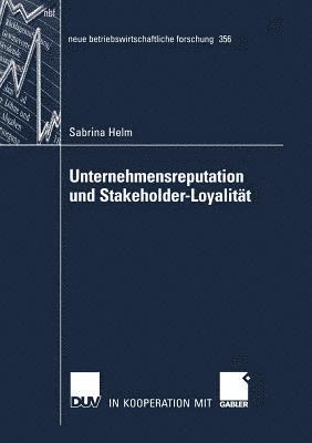 bokomslag Unternehmensreputation Und Stakeholder-Loyalität