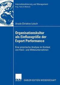 bokomslag Organisationskultur als Einflussgröße der Export Performance