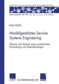 bokomslag Modellgestütztes Service Systems Engineering