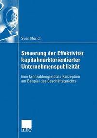 bokomslag Steuerung der Effektivität kapitalmarktorientierter Unternehmenspublizität
