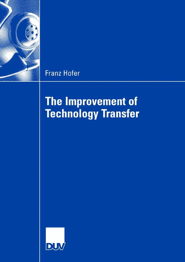 Franz Hofer - Improvement of Technology Transfer, Häftad