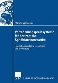 bokomslag Verrechnungspreissysteme Fur Horizontale Speditionsnetzwerke