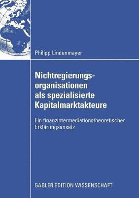 bokomslag Nichtregierungsorganisationen als spezialisierte Kapitalmarktakteure