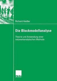 bokomslag Die Blockmodellanalyse