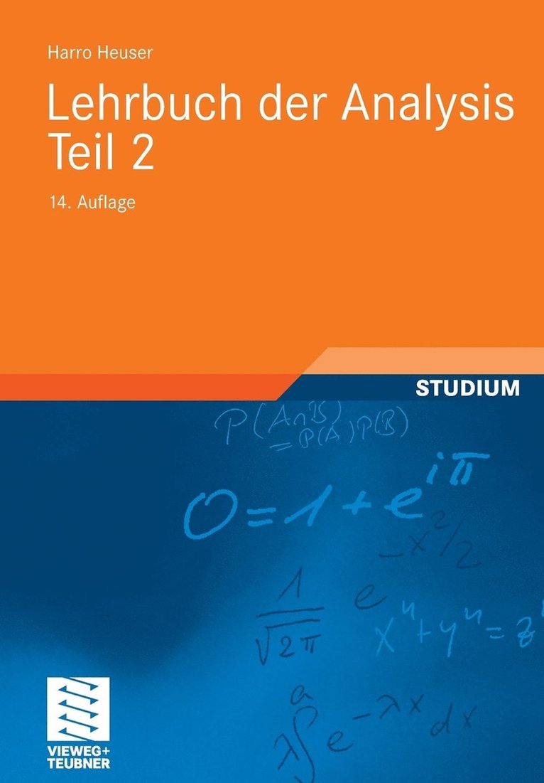 Lehrbuch der Analysis. Teil 2 1