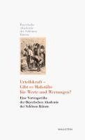 bokomslag Urteilskraft - Gibt es Maßstäbe für Werte und Wertungen?