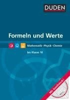 Lutz Engelmann, Christine Ernst, Sonja Huster, Günter Liesenberg, Lothar Meyer, Christa Pews-Hocke, Gerd-Dietrich Schmidt - Formeln und Werte  - Formelsammlung bis Klasse 10, Inbunden