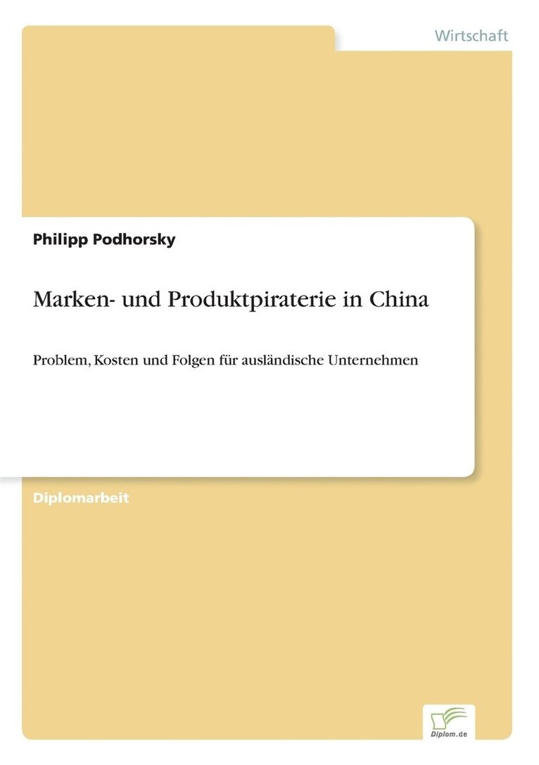 Marken- und Produktpiraterie in China 1