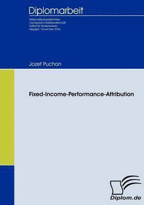 bokomslag Fixed Income Performance Attribution