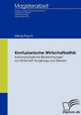 bokomslag Konfuzianische Wirtschaftsethik