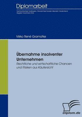 bokomslag bernahme insolventer Unternehmen