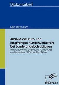 bokomslag Analyse des kurz- und langfristigen Kundenverhaltens bei Sonderangebotsaktionen