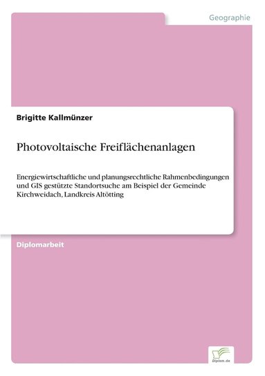 bokomslag Photovoltaische Freiflchenanlagen