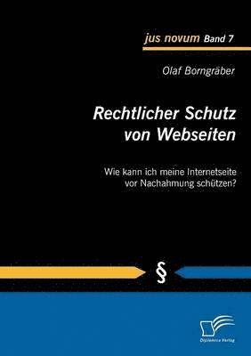 bokomslag Rechtlicher Schutz von Webseiten