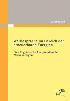 bokomslag Werbesprache im Bereich der erneuerbaren Energien