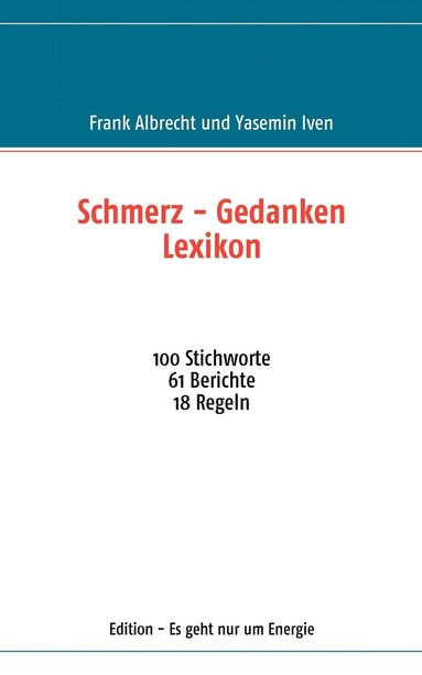 bokomslag Schmerz - Gedanken Lexikon