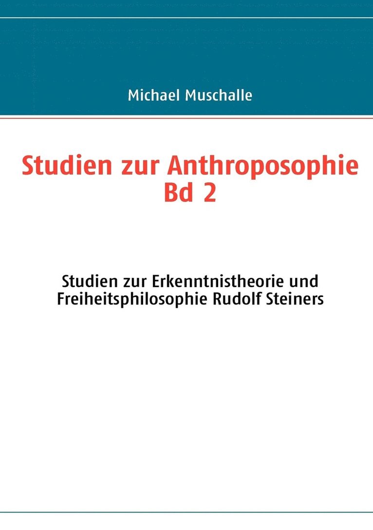 Studien zur Anthroposophie Bd. 2 1