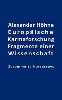 bokomslag Europäische Karmaforschung