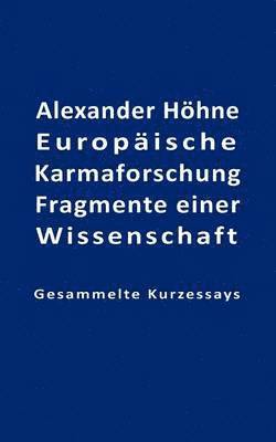 bokomslag Europäische Karmaforschung