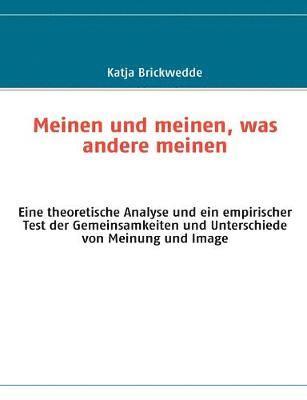 bokomslag Meinen und meinen, was andere meinen