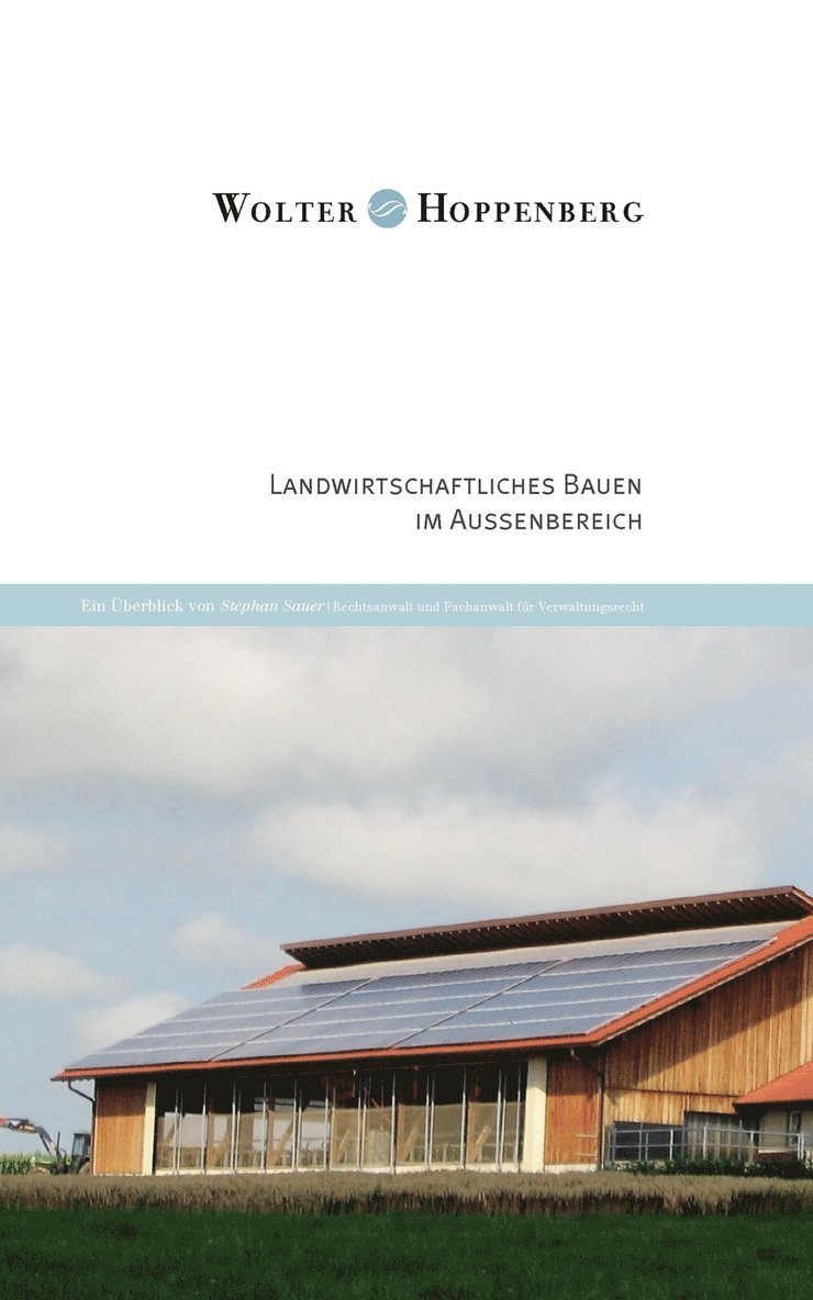 Landwirtschaftliches Bauen im Aussenbereich 1