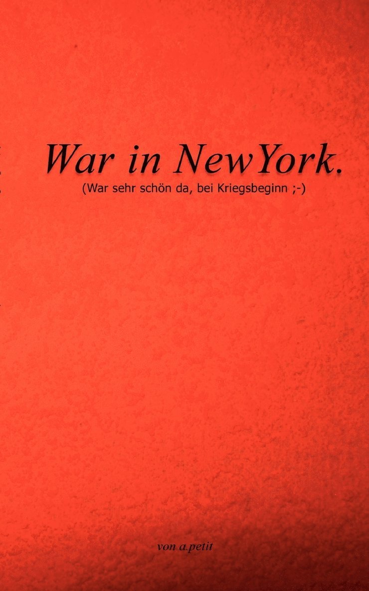War in NewYork 1