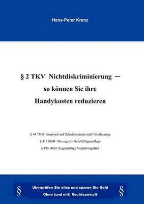 bokomslag 2 TKV Nichtdiskriminierung- So knnen Sie Ihre Handykosten reduzieren