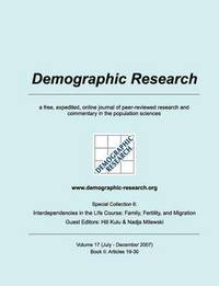 bokomslag Demographic Research, Volume 17