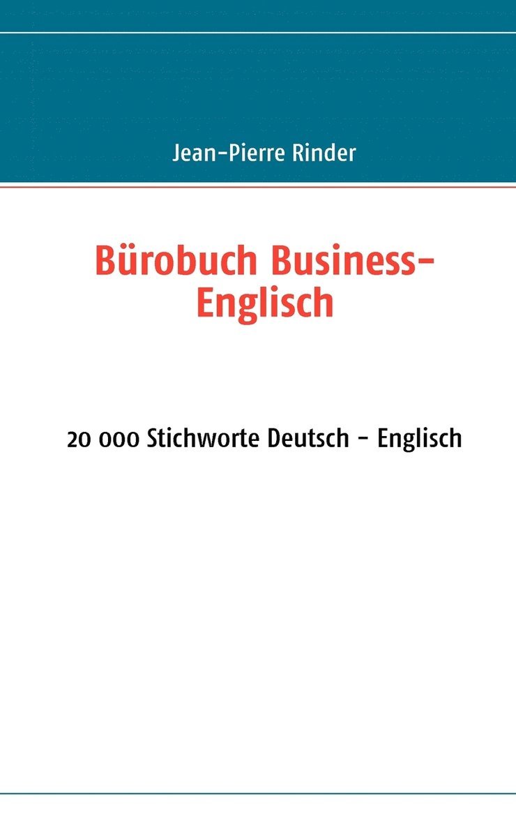 Brobuch Business-Englisch 1