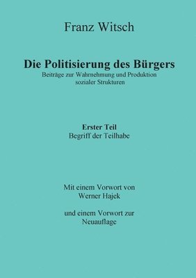 bokomslag Politisierung des Bürgers, 1. Teil