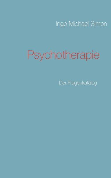 bokomslag Psychotherapie