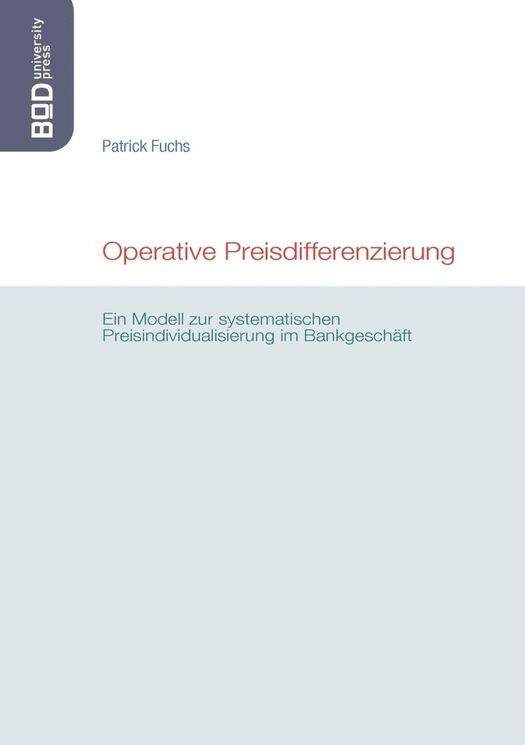 Operative Preisdifferenzierung 1