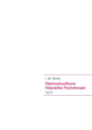 bokomslag Heimstudium Heilpraktiker Psychotherapie