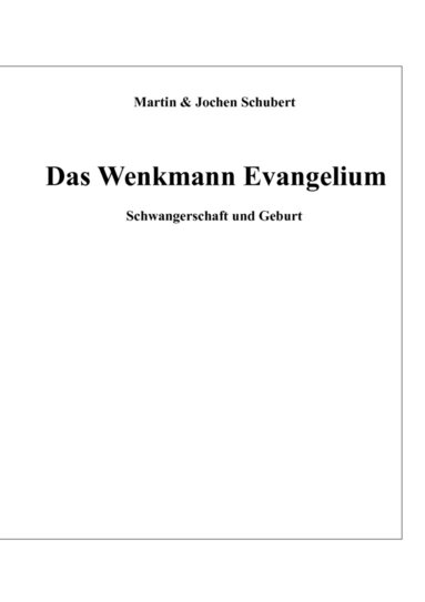 Martin Schubert, Jochen Schubert - Wenkmann Evangelium, Häftad