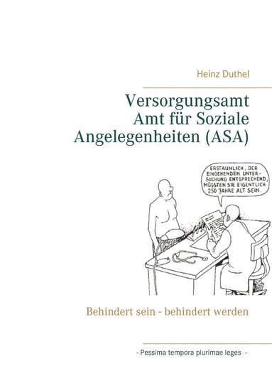 bokomslag Versorgungsamt - Amt für Soziale Angelegenheiten (ASA)