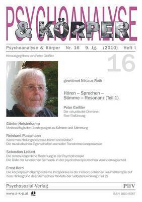 bokomslag Psychoanalyse und Körper Nr. 16