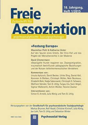 bokomslag Freie Assoziation - Zeitschrift für psychoanalytische Sozialpsychologie 1/2015