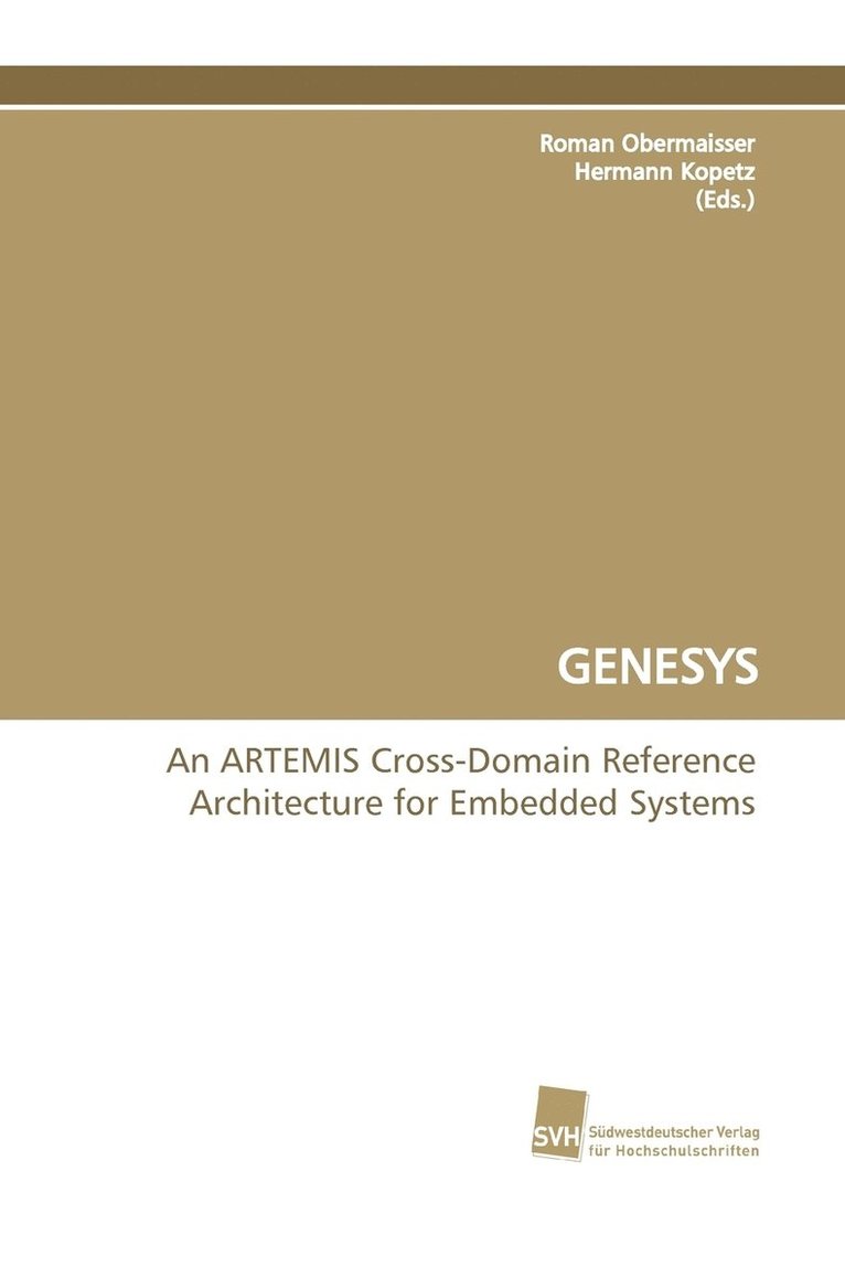 Genesys an Artemis Cross-Domain Reference Architecture for Embedded Systems 1