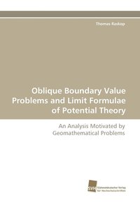bokomslag Oblique Boundary Value Problems and Limit Formulae of Potential Theory