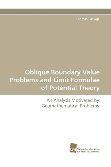 bokomslag Oblique Boundary Value Problems and Limit Formulae of Potential Theory